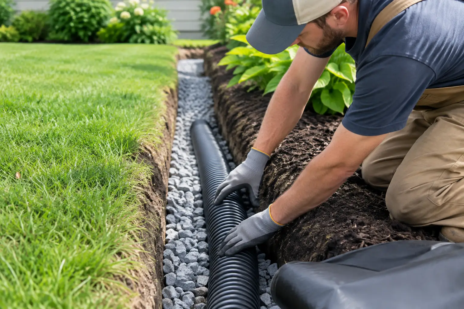 Home - Kerepark Lawns & Gardens Installing Garden Drainage Systems That Last